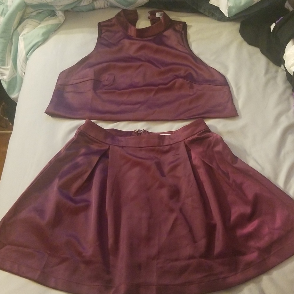2 piece purple set